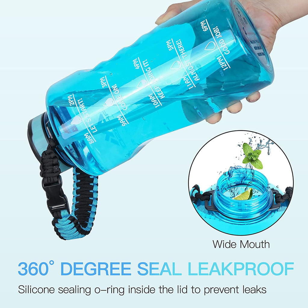 AKASO 32oz BPA-free Water Bottle with Time Markings and Straw ...