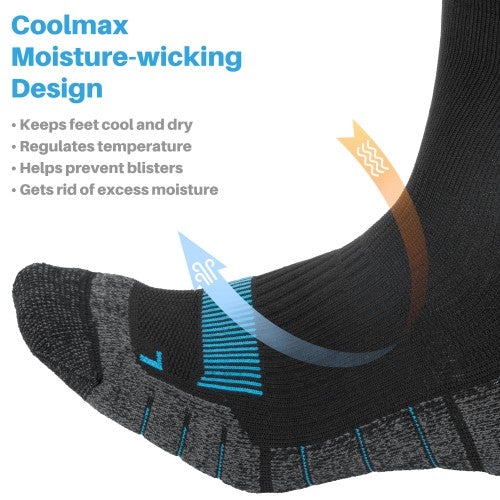 RC121 Socks akasooutdoors Quick Crew AKASO COOLMAX Running Fiber Dry –